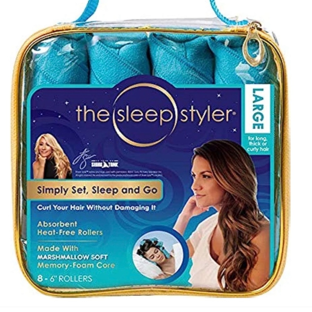 Sleep Styler The Heat-free Night-time Hair Curlers for Thick Long Hair 8pc
